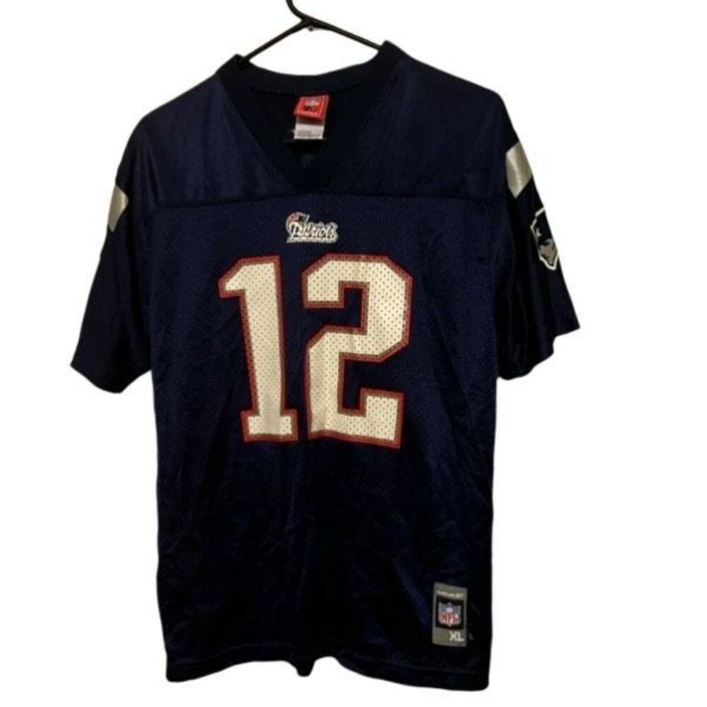New England Patriots Tom Brady Size Youth XL 18-20 Reebok NFL Jersey
